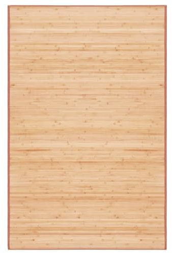 Xichuzi Teppich, Carpet, Area Rug, Teppiche Wohnzimmer, Teppischwhonzimmer, Büroteppich, Schlafzimmer, Bambus 100×160 cm Braun