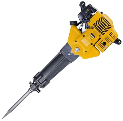 Neilsen CT2043 Gasoline Jack Hammer with 52cc / 2.4hp Engine, 1.7L Fuel Tank Capacity, and Variable Impact Frequency: 770-1500 BPM, Max Speed : 7800rpm