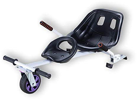 erkebspm Hoverboard-Doppelsitzbefestigung, abnehmbares Sitz-Gokart-Zubehör, kompatibel mit 6,5/ 8/ 10 Hoverboards