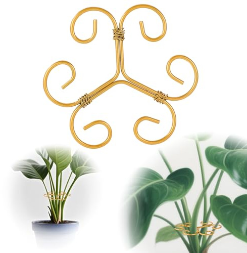 Lyreh 3 Pcs Monstera Plant Grapple Support, Heart Shaped Plant Support Stakes Stem Durable Stabilizer Grapple Holder for Outdoor and Indoor Planting Flowers Thriving Growth