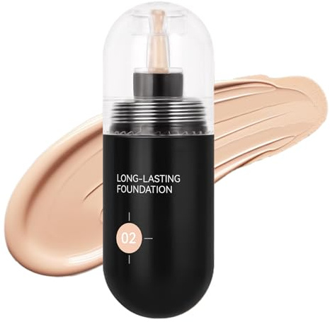Fondotinta Coprenza Completa Correttore Idratante Opacizzante A Lunga | Fondotinta A Finitura Opaca 30 Ml Per Pelli Grasse E Secche Donne Ragazze Sport Danza