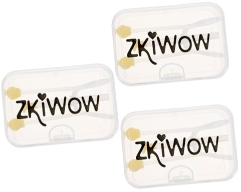 CALLARON 3 Piezas Inserción y Remoción de Lentes de Contacto con Ventosa de Silicona Amarilla para y Uso Diario Accesorio Práctico y para Lentes