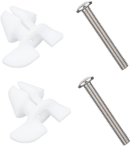 lasuroa Lot de 2 Vis et Boulons pour Abattant WC Kit de Remplacement, Antidérapant Quincaillerie Toilettes Fixations Abattant Compatible avec Kohler 1133024 Pièces Détachées pour Abattants WC