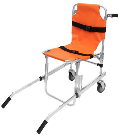 Silla de transporte de 159 kg, silla de ruedas para escaleras, portátil, silla de evacuación, para ancianos y discapacitados