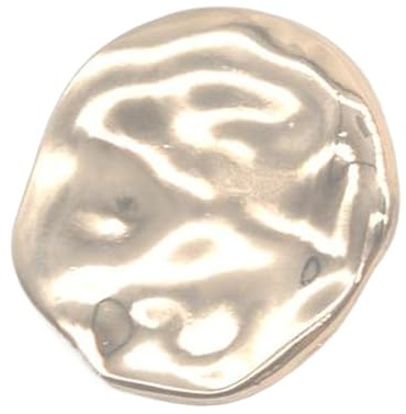 6 Stück unregelmäßige Metallknöpfe 30mm, Gold, 30mm 6 Stück