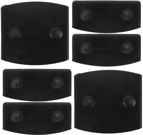 SEWOART Sujetadores Instalación Fácil para Listones de Cama 36 Piezas para Reparación y Soporte de Plástico Negro y Prolongación Vida Útil del Marco de Cama