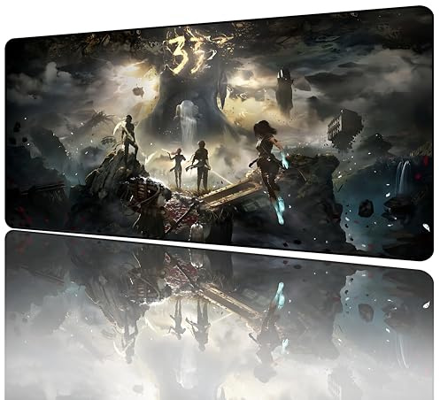 Clair Obscur: Expedition 33 Tapis de Souris Grand Tapis de Souris Mignon XXL- Tapis Bureau avec Base Anti-Dérapage - Tapis Souris Gamer Imperméable - Mouse Pad (800 * 300 * 3)