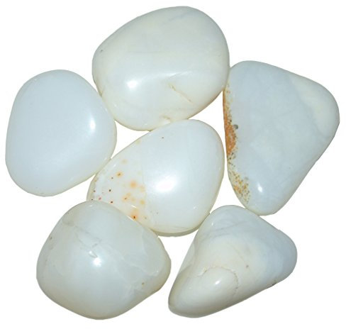 Janni Schmuck Opal, 100 g, Weiß, Halarador Milkopal, Wasser, 4-6 Steine, ca. 30-40 mm, mehrfarbig (TS-GRAMM-OPAL-01-100g)
