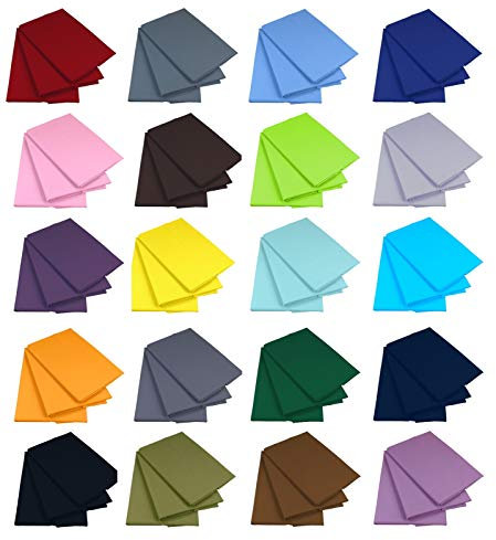 Klassische Bettlaken Betttuch Haustuch Laken 100% Baumwolle ohne Gummizug viele Farben und Größen (Hellblau, 160 x 200 cm)