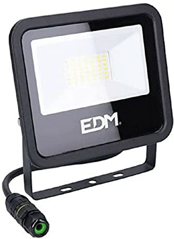 FOCO PROYECTOR LED 30W 2370lm 4000K LUZ DIA BLACK SERIES EDM