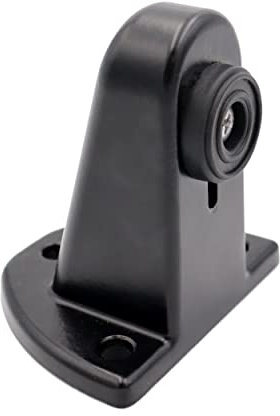 Butée de portail coulissant - arrêt tampon butoir pour fermeture de portail coulissant - arrêt sabot de protection à visser - Hauteur réglable finition noir mat - Fabrication et qualité française