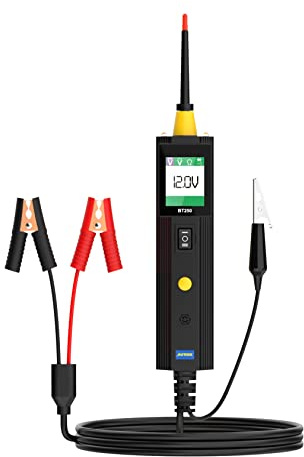 AUTOOl Power Circuit Probe Short Circuit Tester 6V-30V DC Test Light Electrical Tester Self-Test Circuit Tracer & Analyzers with LED Light Overload Protection