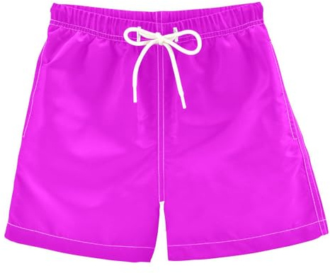 Traje de baño para niños, con cordón, para verano, para niños, de secado rápido, para playa, Hawaii, día festivo, 2T-16, Fucsia, 3 años