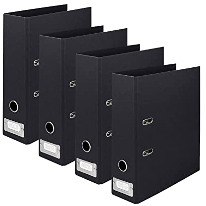 Rössler - S.O.H.O. Büro Ordner DIN A4 4 Stück 320x285x80 mm Schwarz