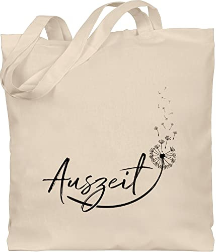 Shirtracer - Baumwolltasche - Sprüche Statement - Auszeit Entspannung Relaxen Pusteblume