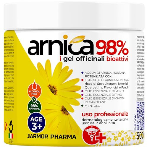 Arnika Salbe Hochkonzentriert 500 ml – Natürliche Pflege mit Arnica Montana, Mentha Piperita & Thymus – Dermatologisch getestet, für Muskeln, Gelenke & empfindliche Haut – Auch für Kinder ab 3 Jahren