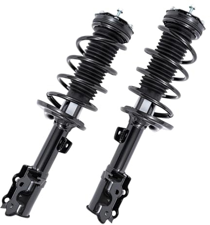 2x Federbein komplett: Stoßdämpfer Staubschutzsatz Feder Federbeinstützlager Wälzlager für Ford Fiesta MK6 CB1 CCN