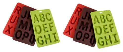 Garneck Lot de 2 Moules à Gâteau Au Chocolat 3d Uniques sans Plastique Faciles à Utiliser Et à Nettoyer Adaptés Aux Décorations en Sucre 3 Pièces