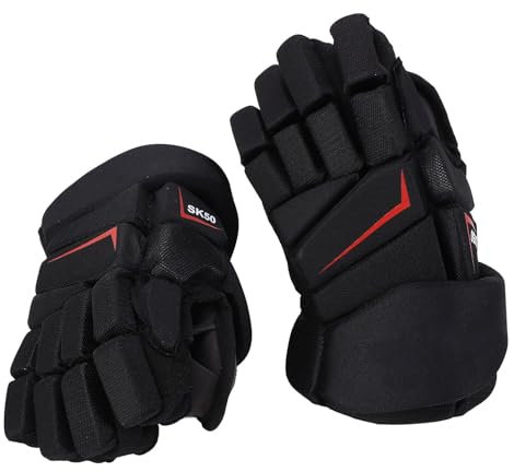 VGEBY Eishockey-Handschuhe, 1 Paar Hohe Atmungsaktivität, Hockey-Fingerschutzhandschuhe, Gut Sitzende Handschuhe aus Nylongewebe (30,48 cm / 12 Zoll)