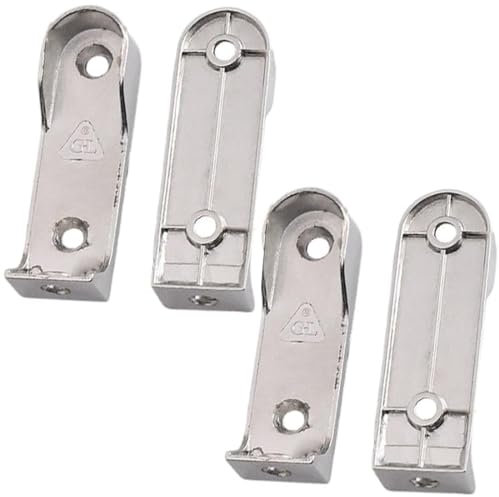 GNHG 4pcs Asta Appendiabiti per Armadio,Set Reggitubo Laterale per Asta Appendiabiti Ovale