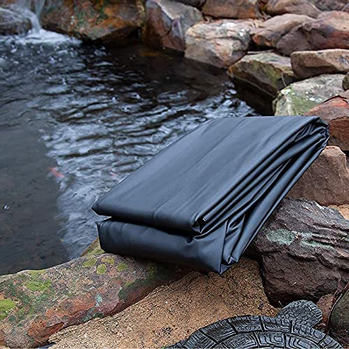 Revestimiento impermeable negro de 0,5 mm con base precortada para estanque de polietileno de alta densidad para jardín y piscina, varios (1 x 7 m, 2 x 2 m, 6 x 5 m, 6 x 8 m, 4 x 5 m, 4 x 9 m, 6 x 8
