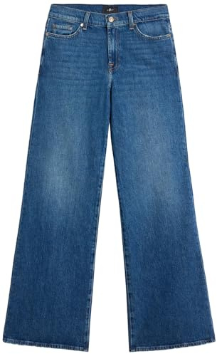 7 For All Mankind Lotta Explorer Jeans, Mid Blu, 28W Donna
