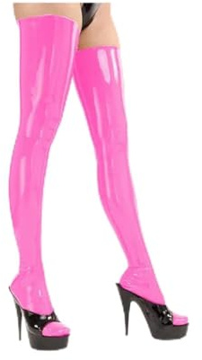 JPHHRP Plus Size Over-Knee Stockings Women Socks Customizable Pink
