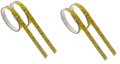 DIYEAH 2 Set Nastro Di Misurazione Adesivo Metro Professionale Metro Flessibile Per Riparazioni Righello Strumento Di Misurazione Da Banco Nastro Di Misurazione Adesivo 2 pezzi*2