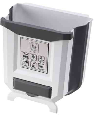 Gatuida Cubo De Basura Colgante Para Puerta Plegable Basurero Cocina Para Uso Diario Para Espacios Pequeños