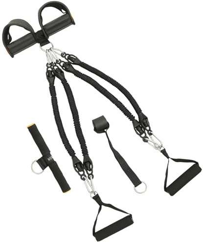 Mikinona Cuerda Elástica de Resistencia para Banda de Estiramiento Multifuncional para Entrenamiento Casa con Protección Antideslizante y Material Duradero para Adultos y Ancianos