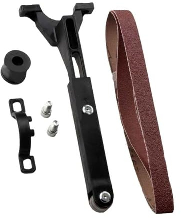 Accesorio compacto para máquina de lijado de banda que convierte la amoladora angular para pulido de metales y eliminación de óxido, proyectos de manualidades, amoladora angular, máquina de lijado de