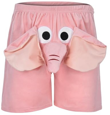 Costume da Bagno da Uomo, Pantaloncini a Forma di Elefante, Biancheria Intima Umoristica, Regalo per Uomini, Boxer con Motivo Animale, Pantaloni ad Anello con elefanteModa