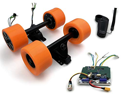 Electronic Longboard Hub Motor Kit Skateboard Brushless Motor Wheel With Truck Electric Board Dual Motor Drive Remote Controller (Dual drive remote)