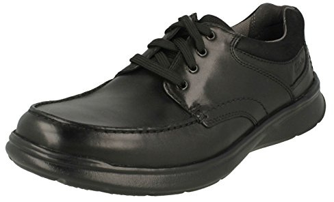 Clarks Cotrell Edge Mens Blk Smooth Lea, 11