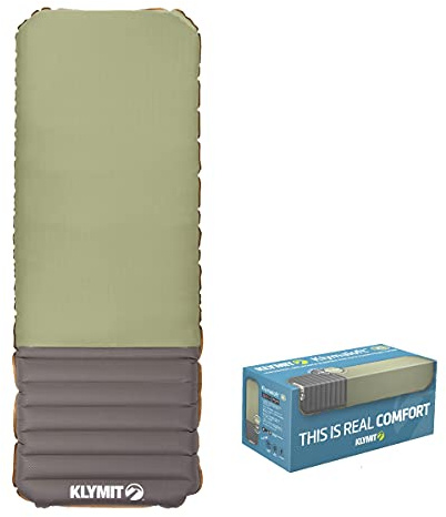 KLYMIT KLYMALOFT Isomatte, revolutionäres Luft- und Schaumstoff-Design, ultradick, 12,7 cm, Lofted Memory Foam Komfort, Camping, Reisen, Rucksackreisen, verbessern Sie Ihre Luftmatratze