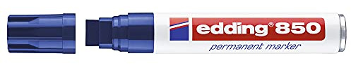 edding Permanentmarker 850 blau Keilspitze 5-15 mm nachfüllbar (5 Stück)