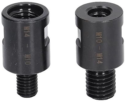 DEWIN Gewindebohrer Adapter, 2 Stück Gewindeadapter M14 auf M10 mit Legierter Stahl Verlängerungsstangen Konverter Bohrfutter für Winkelschleifer Bohrer Schnittstelle