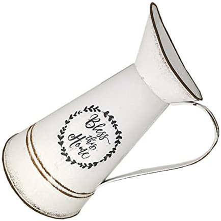 DECHOUS Kreative Blumenvase Aus Keramik Mit Prägeletter Landhausstil Großer Übertopf Für Trockenblumen Schlafzimmer Und Wohnzimmerdeko