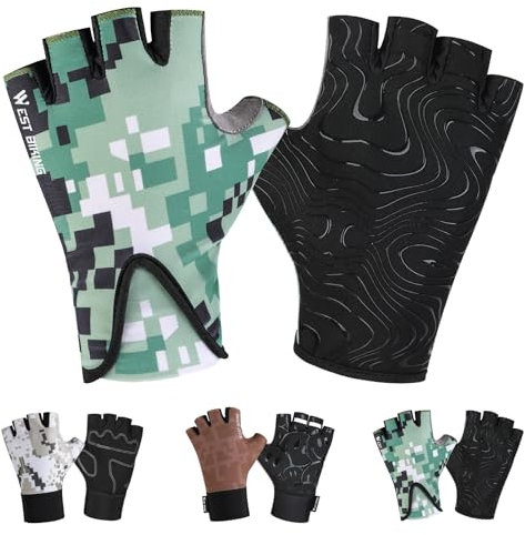 West Biking Fahrradhandschuhe Kinder - Atmungsaktiv MTB Handschuhe Kinder für Jungen Mädchen 4-12 Jahre, Sommer rutschfest Sporthandschuhe