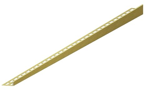 Aquabad Edelstahl Gefälleprofil Clive für begehbare Dusche in gebürstetem Gold 160cm, linksversion, Kantenhöhe 14mm