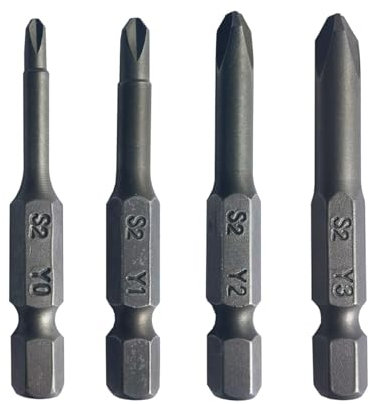 Uacen Tri Wings Y0 (3 mm) Y1 (4 mm) Y2 (5 mm) Y3 (6 mm) Punte per cacciavite magnetiche a Y multifunzione