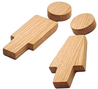 Ensemble de panneaux de toilettes en bois pour la maison, le bureau, le restaurant, la salle de bain, les toilettes