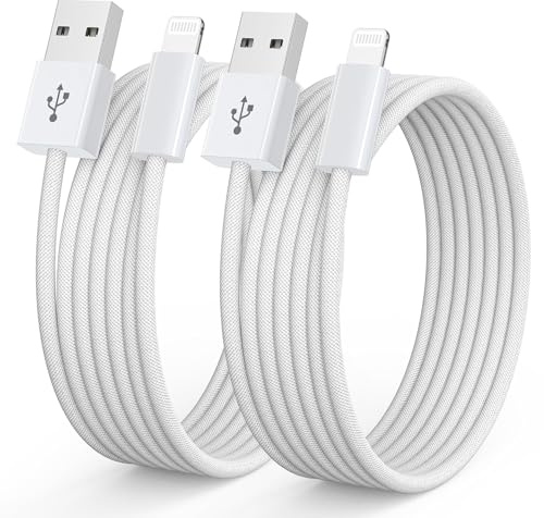 iPhone Charger Cable 2 Pack 2M [Apple MFi Certified] Lightning Cable Fast Charging Cord High Speed Data Sync Apple Charger Cable for iPhone 14 13 12 11 Pro/Pro Max XR XS X 8 7 6 Plus