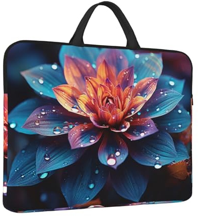 Custodia per computer portatile da 14 pollici Borsa per laptop Tote antiurto Borsa per il trasporto del computer Bella Copertura Della Cassa Del Computer Del Fiore di