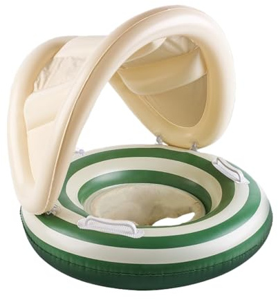 Baby-Schwimmreifen mit Sonnenschutz | Kleinkind Sitzring - Verstellbarer Schwimmring Mit Sonnenschutz Als Schwimmhilfe Für Säuglinge Bei Wasserspaß Draußen