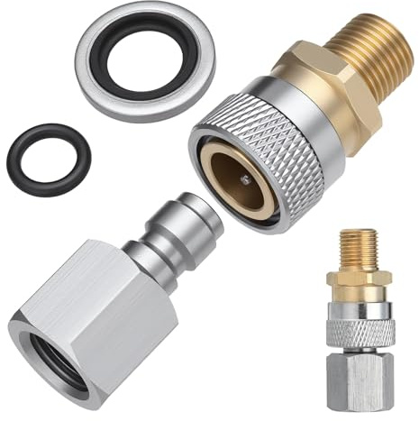 1/8 Inch BSP Quick Release Coupler BSPP Fittings for PCP Air Rifles Pneumatic Equipment 1/8 Inch Quick Disconnect Charging Adapter Accessories