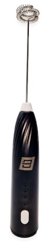 BEHOME Frullino Montalatte Elettrico per Cappuccino, Montalatte a immersione, Asta in Acciaio Inox, ricarica con Cavo Type-C, Schiumatore Elettrico per Latte, Caffè, Uova, Matcha, Cioccolata