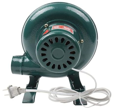 Ventilador eléctrico Manual para Barbacoa de Velocidad Variable - Soplador de carbón de 220 V, silencioso, con manivela, para forja y Encendedor de Llama (80 W)