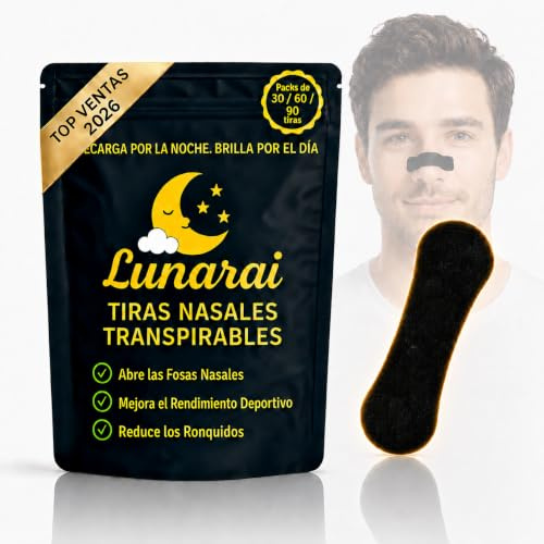 Tiras Nasales 90 UNIDADES | Dilatador Nasal Externo para Respirar Mejor | Tiras Adhesivas para Deporte, Congestión y Descanso | Ayuda para Ronquidos.