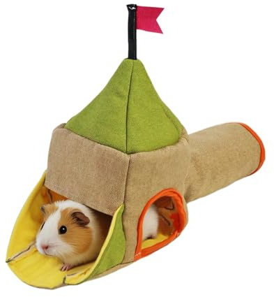 para Hámsteres | Hábitat para Mascotas con entradas,Casa y para Mascotas Pequeñas | para Roedores como Erizos, Chinchillas y Conejos: para Masticar, Descansar, Jugar y Dormir